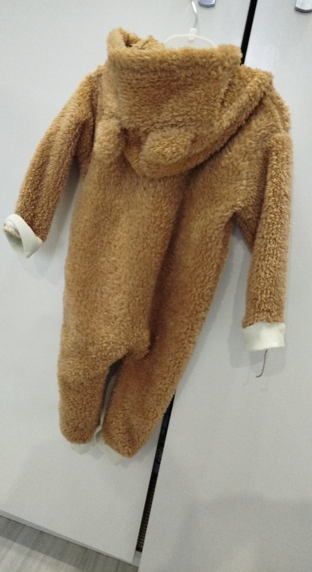 Kahverengi Kürklü Bebek Tulumu - Görsel 2