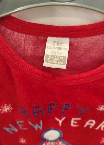 Kırmızı Nakışlı Bebek Erkek Tulumu - Görsel 2