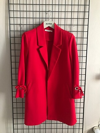 Kırmızı blazer ceket