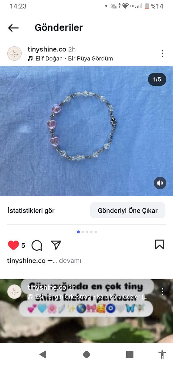 Pembe Boncuklu Bohem Kadın El Zinciri - Görsel 2