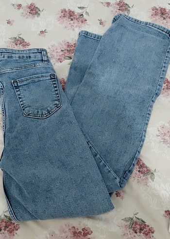 Diğer Acik Mavi Rahat Kesim Denim Jean