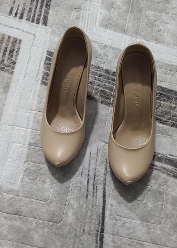 Bej Kadın Topuklu ayakkabı - Görsel 5