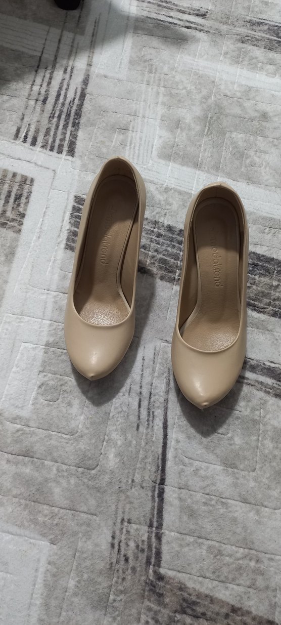 Bej Kadın Topuklu ayakkabı - Görsel 5