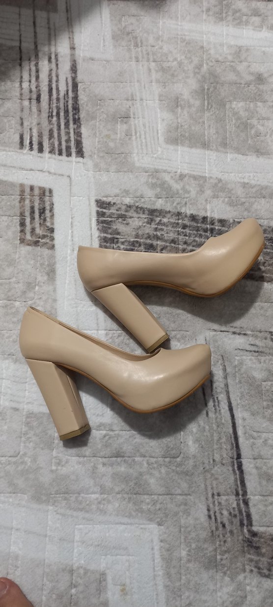 Bej Kadın Topuklu ayakkabı - Görsel 2