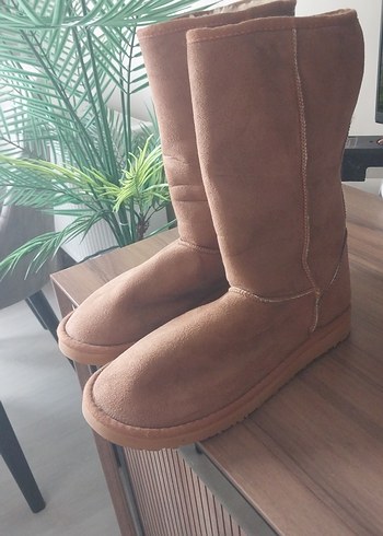 Kahverengi Süet Kadın bot - Görsel 5