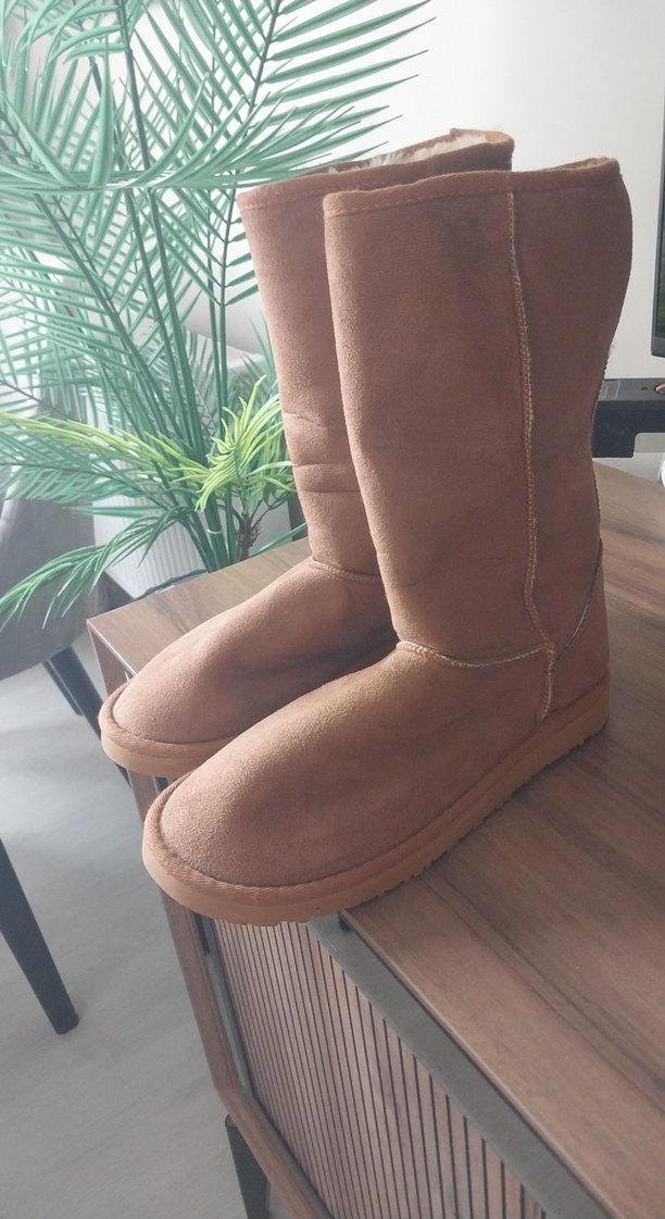 Kahverengi Süet Kadın bot - Görsel 5