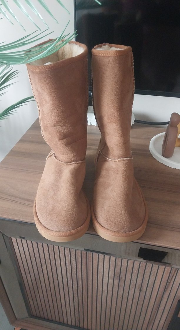 Kahverengi Süet Kadın bot - Görsel 2