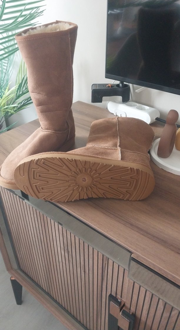 Kahverengi Süet Kadın bot - Görsel 3