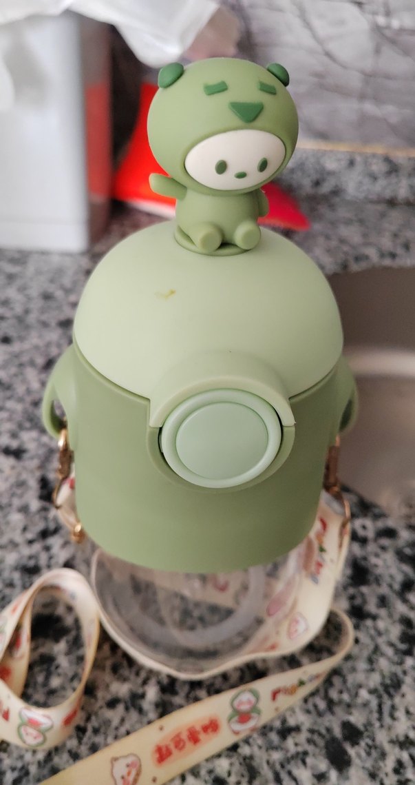 Pastel Yeşil Çocuk Termosu ve Askısı - Görsel 2