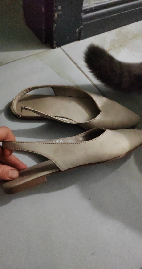 Bej Stiletto Topuksuz Kadın Babet - Görsel 2