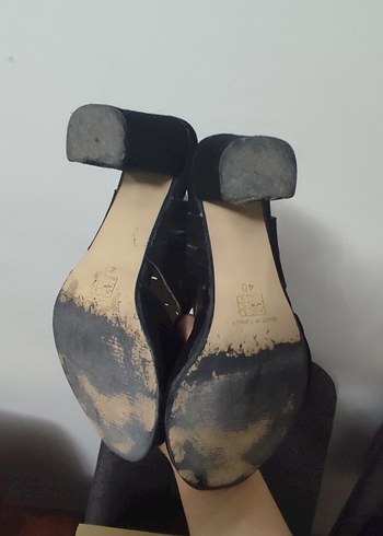 Kadın Siyah Kemerli Dolgu Topuk Ayakkabı - Görsel 5