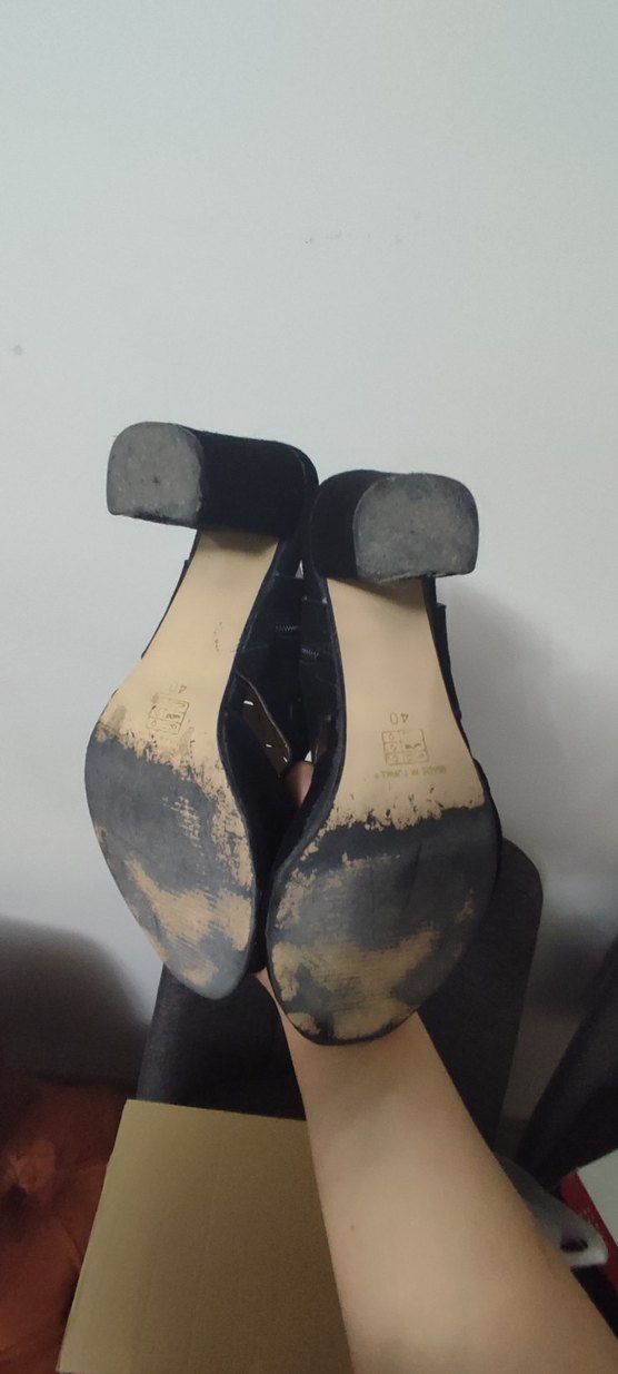 Kadın Siyah Kemerli Dolgu Topuk Ayakkabı - Görsel 5