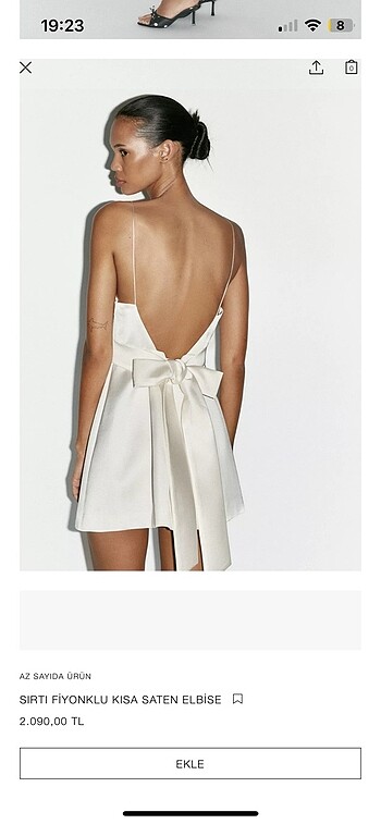 xs Beden Zara Elbisee