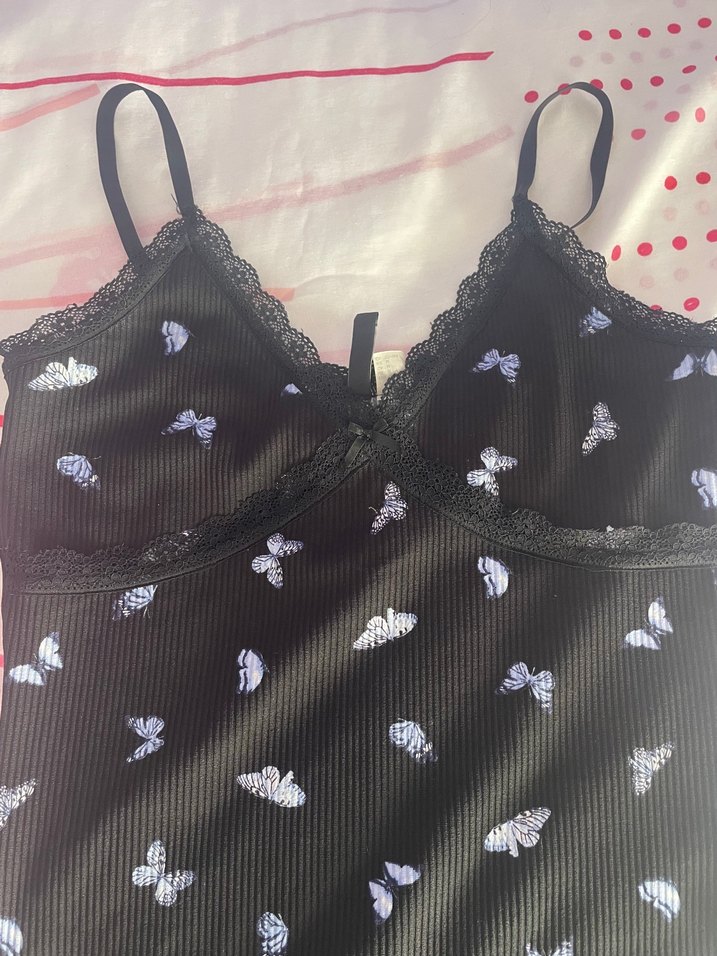 Siyah askılı elbise - Görsel 3