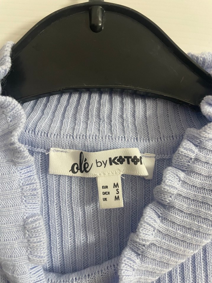 Gri Yüksek Yakalı Kadın Triko Kazak - Görsel 3