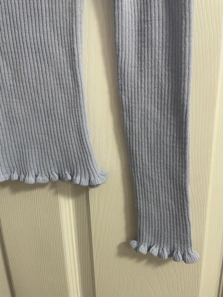 Gri Yüksek Yakalı Kadın Triko Kazak - Görsel 2