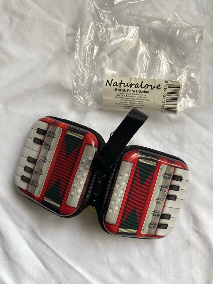 Renkli Mini Piyano Desenli Bozuk Para Cüzdanı - Görsel 4