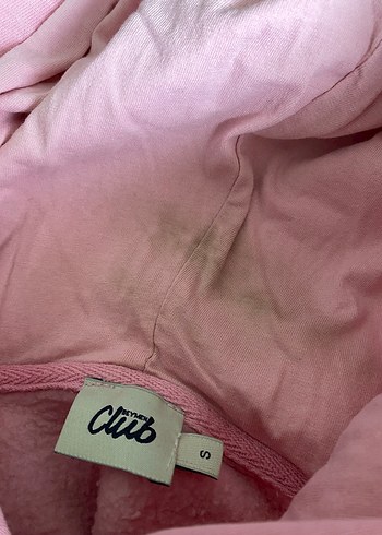 s Beden pembe Renk Pembe Kapüşonlu Kadın Sweatshirt