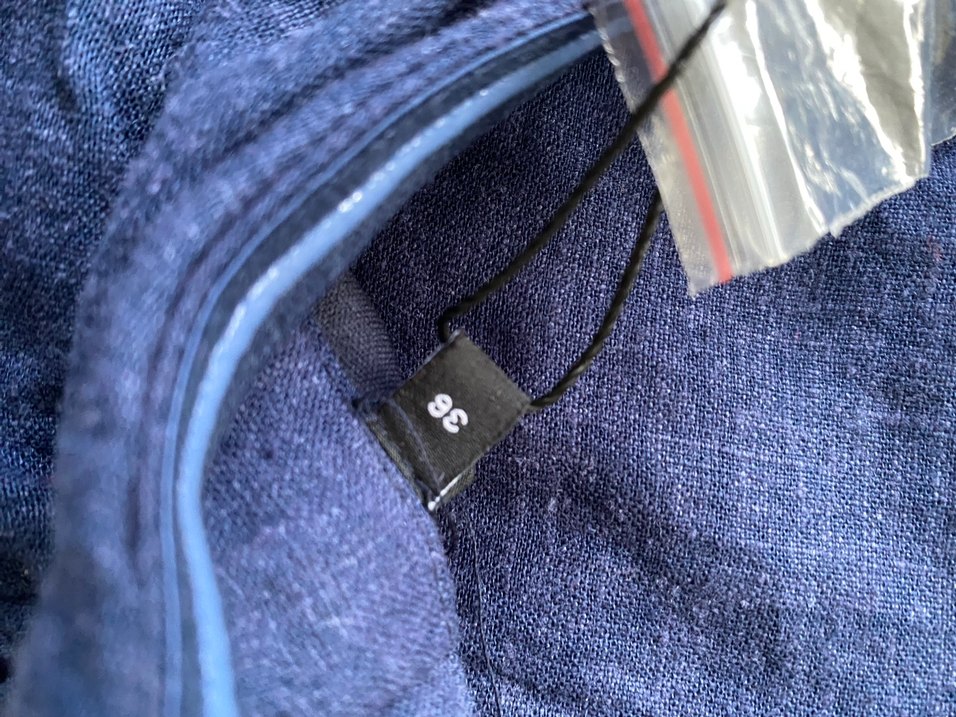 Lacivert Denim Halter Yaka Düğmeli Kadın Yelek - Görsel 4