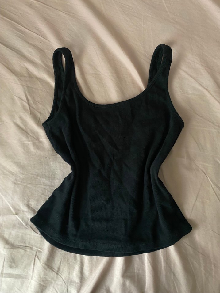 Siyah Kadın Fitilli Atlet - Görsel 2