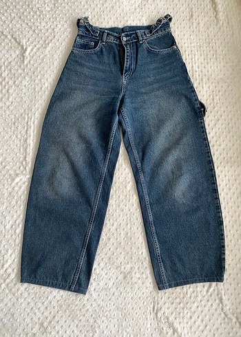 36 Beden mavi Renk Kadın Baggy Jean