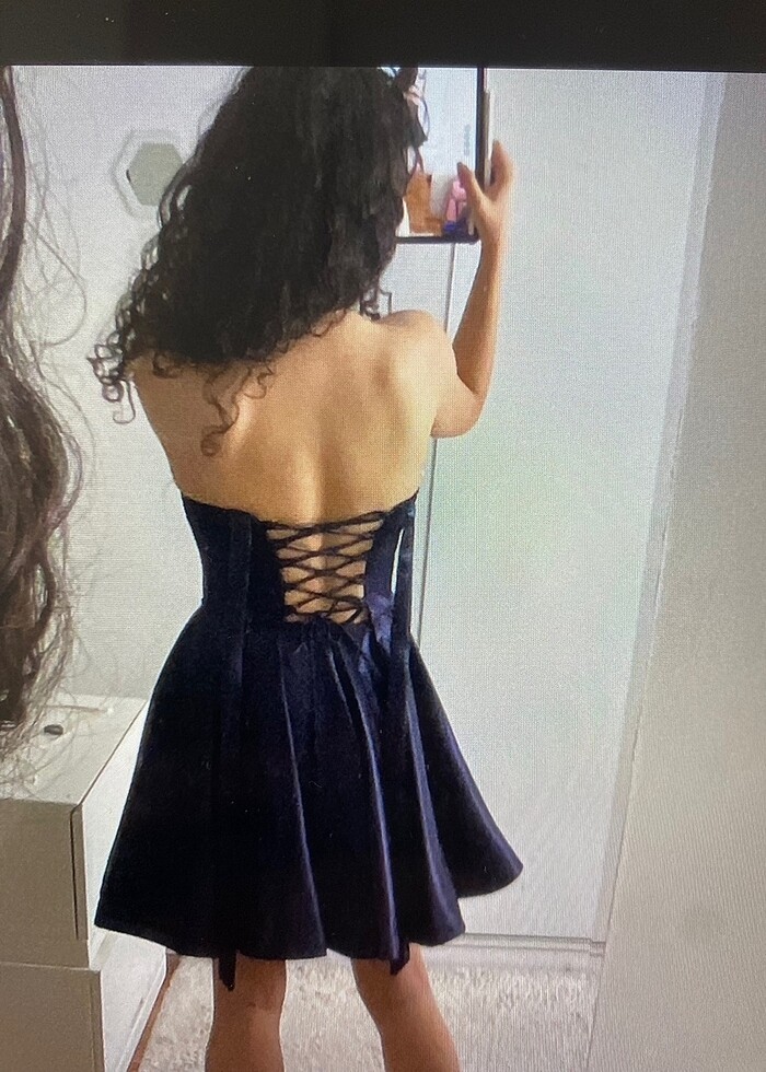 Saten Elbise Mezuniyet Elbisesi - Görsel 2