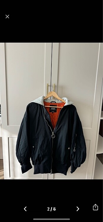 Zara Zara kapüşonlu bomber ceket