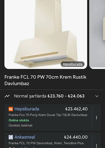 Diğer Gri Beyaz Mutfak Davlumbazı