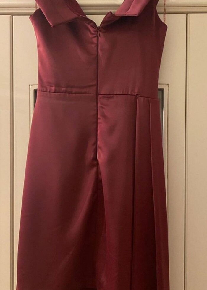 38 beden bordo abiye - Görsel 4
