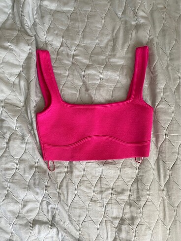 Zara Neon Yeşil Crop