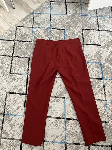 44 Beden Bordo havuç kumaş pantolon