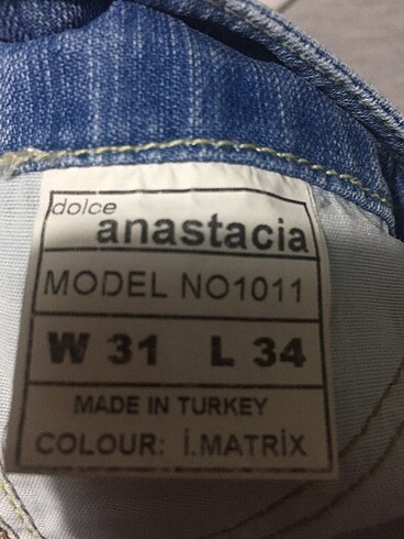 34 Beden Bayan jean kapri pantolon31/34L beden