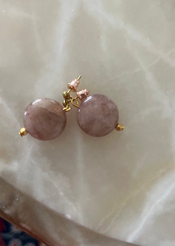 Doğal taş küpe - Görsel 3