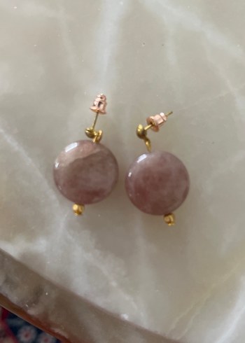 Doğal taş küpe - Görsel 2