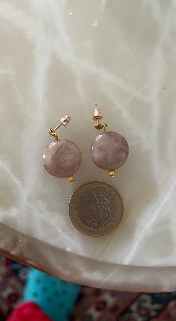 Doğal taş küpe - Görsel 4