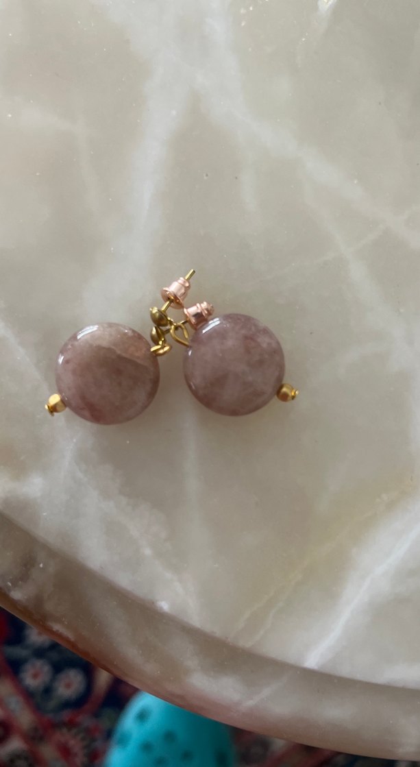 Doğal taş küpe - Görsel 3