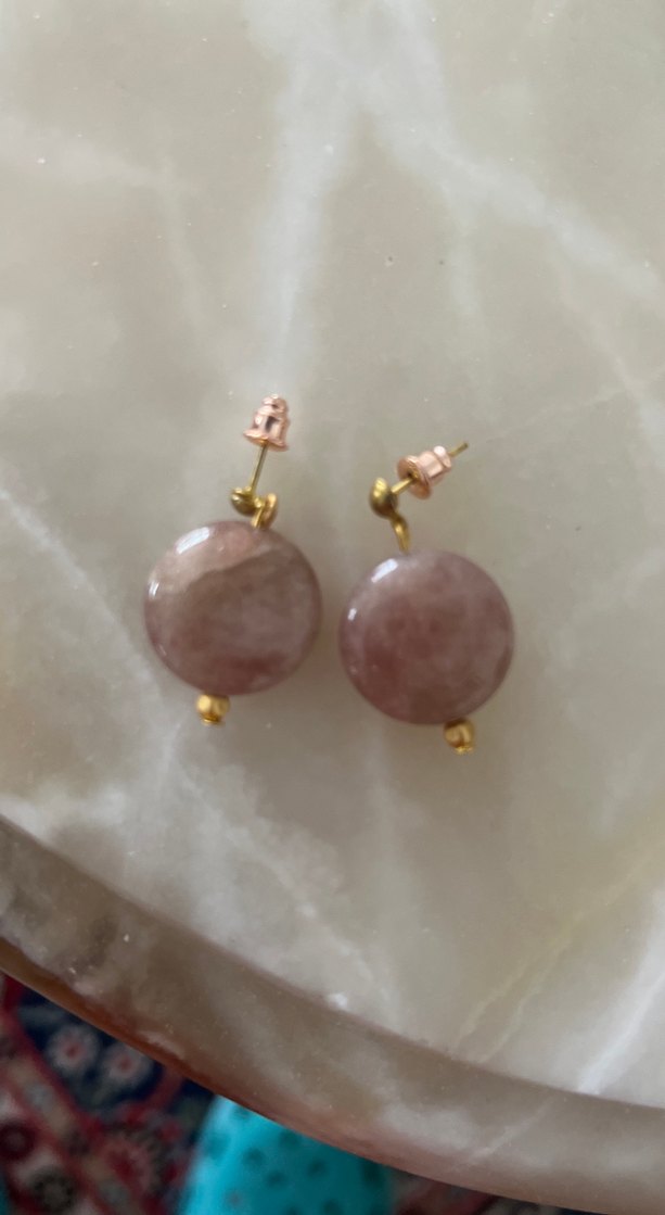 Doğal taş küpe - Görsel 2