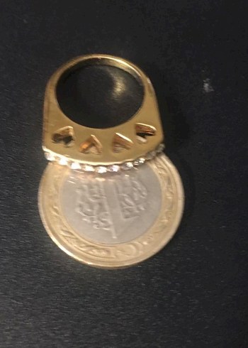 Avrupa kalp figürlü parlak taşlı yüzük - Görsel 5