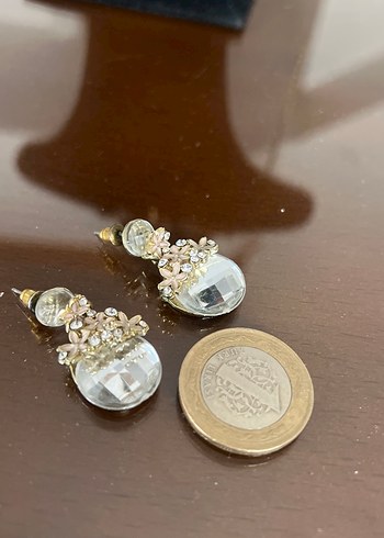 Kristal taşlı küpe - Görsel 9