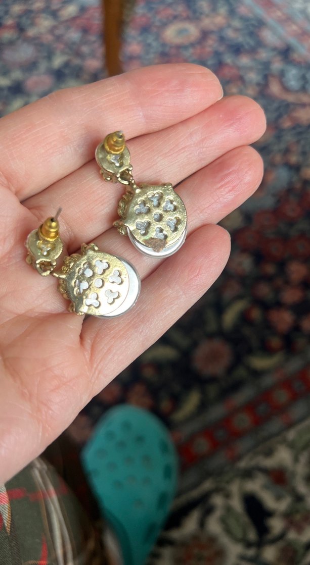 Kristal taşlı küpe - Görsel 5