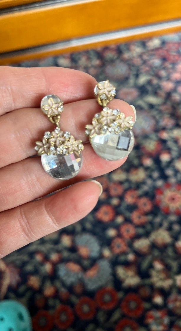 Kristal taşlı küpe - Görsel 2