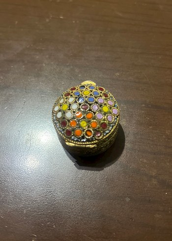 İtaly damgalı minyatür kuturenkli doğal taşlı - Görsel 3