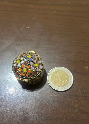 İtaly damgalı minyatür kuturenkli doğal taşlı - Görsel 4