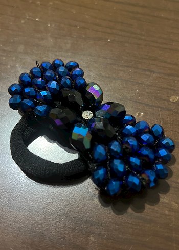 Kristal el yapımı saç tokası - Görsel 3