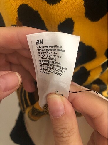 38 Beden çeşitli Renk Desenli H&M marka hırka yeni