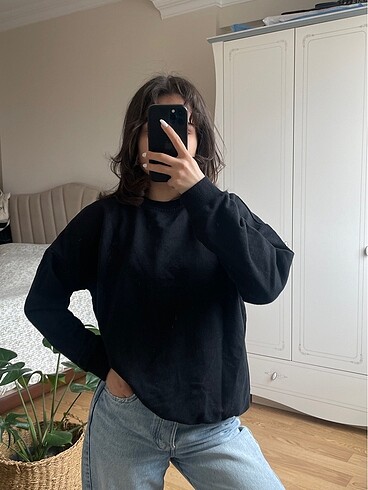 siyah sweatshirt