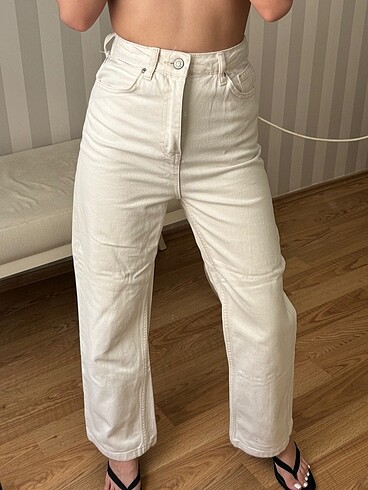 xs Beden trendyolmilla krem kot jean