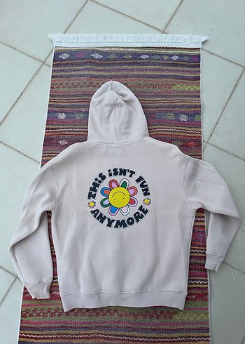 m Beden Kapüşonlu, Bol Kesim Kadın Sweatshirt