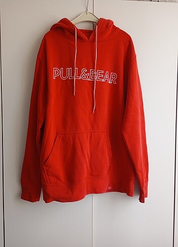 Pull and bear kırmızı sweatshirt