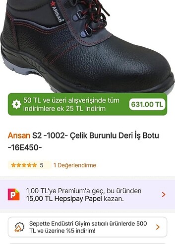 Arısan iş ayakkabısı 41 numara 